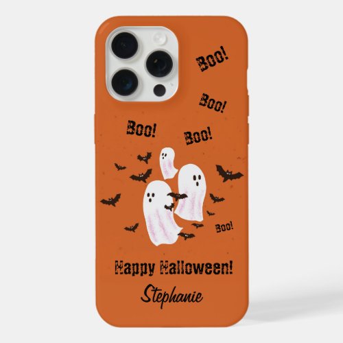 Spooky Ghost Halloween iPhone 15 Pro Max Case