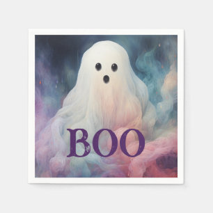 Spooky Ghost Halloween Napkins