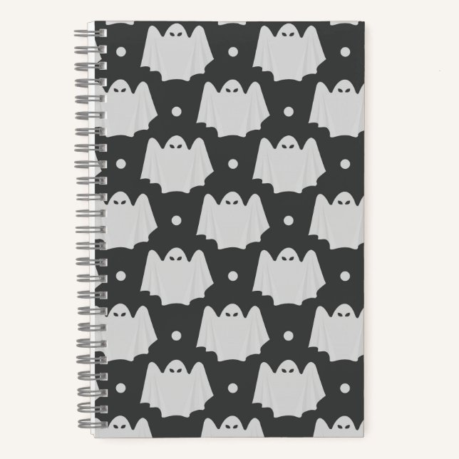 Spooky Ghost Halloween Notebook (Front)