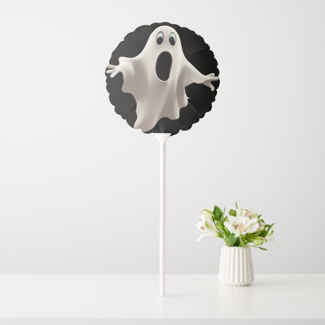 Spooky Ghost Halloween Party Balloon (In SItu)