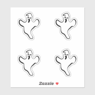 Spooky Ghost Halloween Sticker