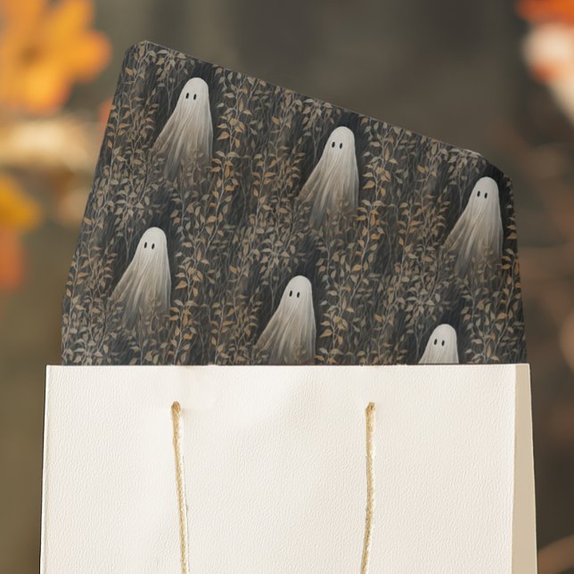 Spooky Ghost Halloween Tissue Paper (Moody Ghost Tissue Paper for Halloween gift wrapping and craft projects)