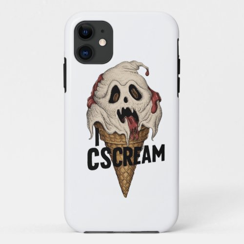 Spooky Ghost Ice Cream I CSCREAM iPhone 11 Case