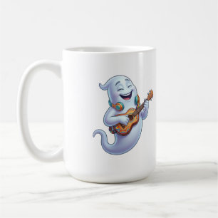 Spooky Ghost Musician Halloween Musical Art Coffee Mug