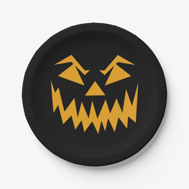 spooky ghost party paper plates (Front)