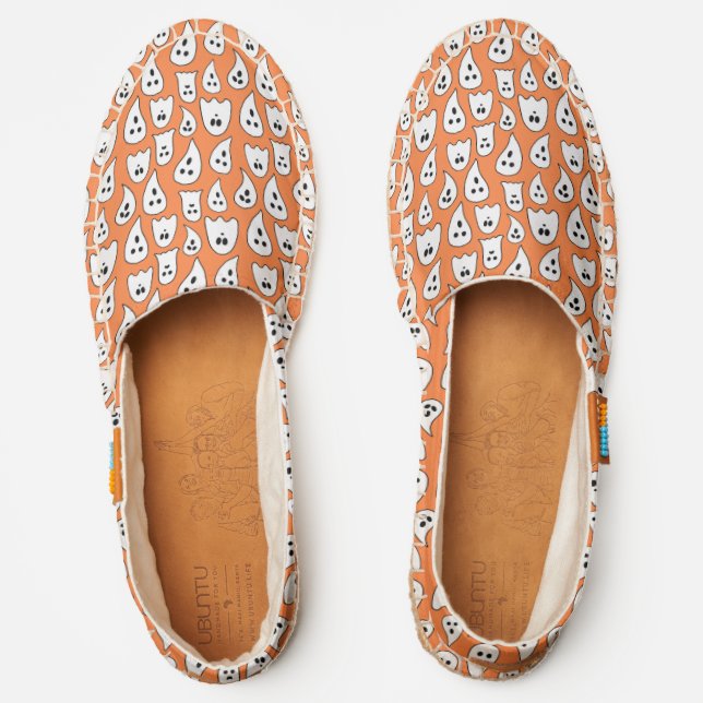 Spooky Ghost pattern Espadrilles (Front)