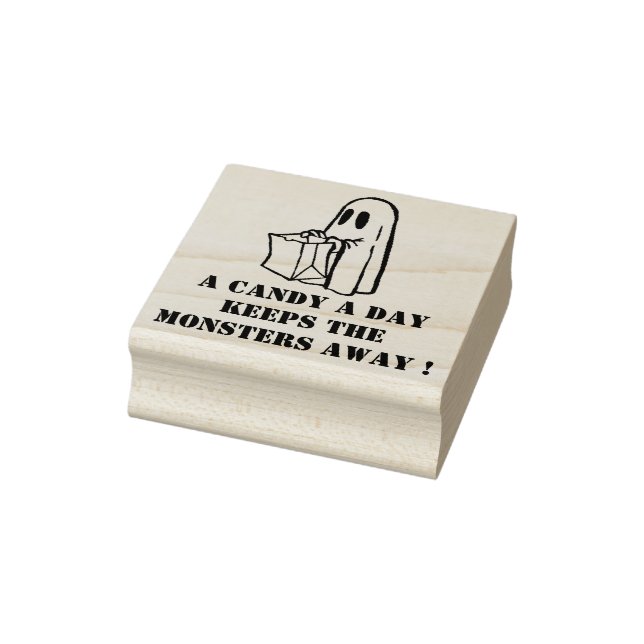 Spooky Ghost Rubber Stamp (Stamp)