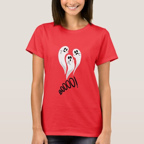 Spooky Ghost Trio Halloween T_Shirt