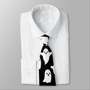 Spooky Ghosts mens Halloween necktie - TIE HARD -