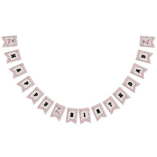 Spooky Ghoul Halloween First Birthday Bunting Flags