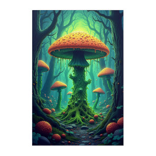 Spooky Giant Mushroom Acrylic Print