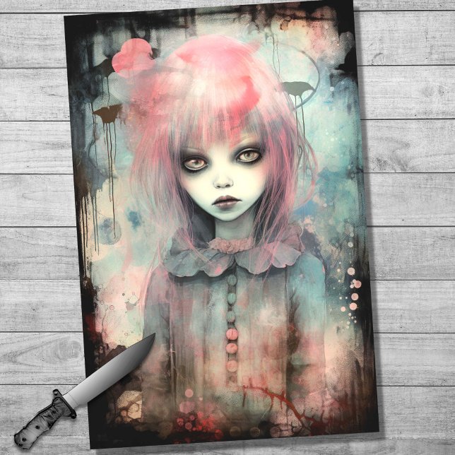 Spooky Girl 10 Decoupage Paper (Creator Uploaded)