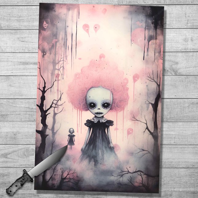 Spooky Girl 12 Decoupage Paper (Creator Uploaded)