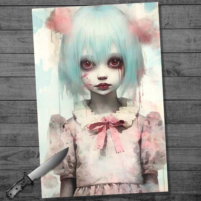 Spooky girl 7 Decoupage Paper (Creator Uploaded)