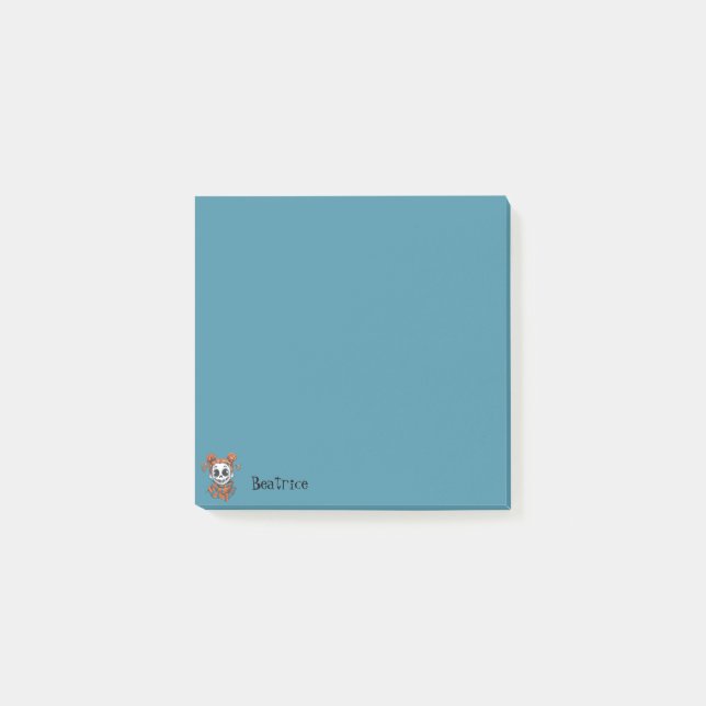 Spooky Girl Blue Post-it Notes (Front)