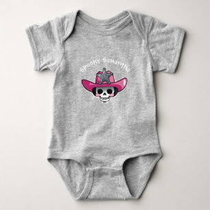 Spooky Girl Halloween, Skeleton Cowgirl Bodysuit