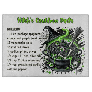 Spooky Glass Cutting Board for Halloween Kitchens