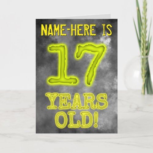 Spooky Glowing Aura Look 17 YEARS OLD  Name Card