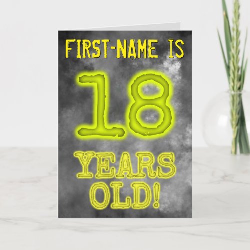 Spooky Glowing Aura Look 18 YEARS OLD  Name Card