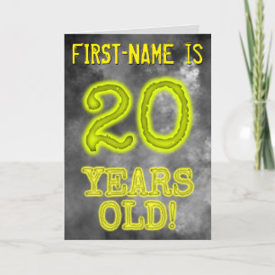 Spooky Glowing Aura Look "20 YEARS OLD!" + Name Card