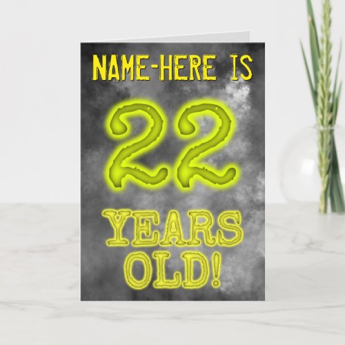 Spooky Glowing Aura Look 22 YEARS OLD  Name Card