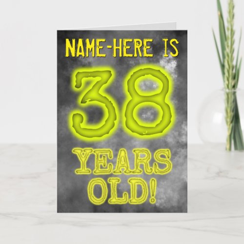 Spooky Glowing Aura Look 38 YEARS OLD  Name Card