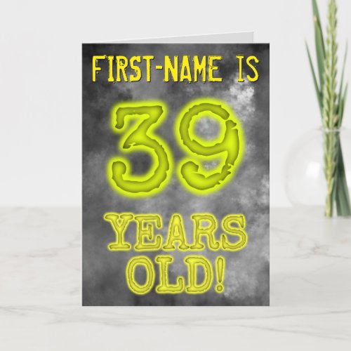 Spooky Glowing Aura Look 39 YEARS OLD  Name Card