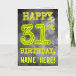 [ Thumbnail: Spooky Glowing Aura Look "Happy 31st Birthday" Card ]