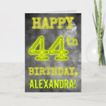 [ Thumbnail: Spooky Glowing Aura Look "Happy 44th Birthday" Card ]