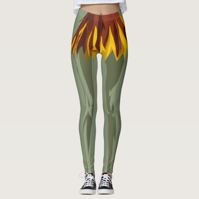 Spooky Gothic Cheer Art Leggings (Front)