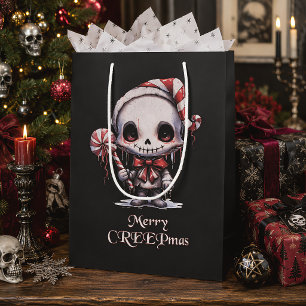 Spooky Gothic Christmas Creepmas Medium Gift Bag
