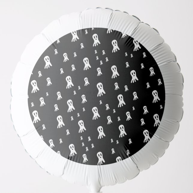Spooky Gothic Ghost Illustration Balloon (Front)