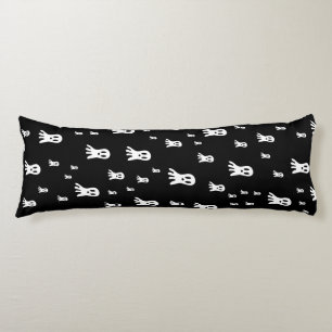 Spooky Gothic Ghost Illustration Body Pillow