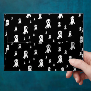 Spooky Gothic Ghost Illustration Envelope