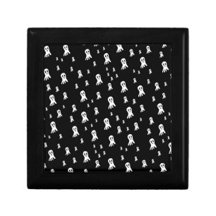 Spooky Gothic Ghost Illustration Gift Box
