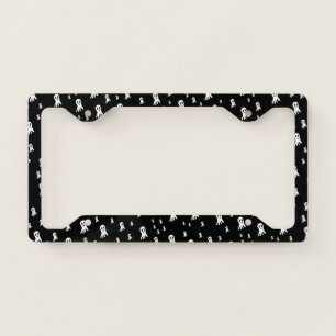 Spooky Gothic Ghost Illustration License Plate Frame