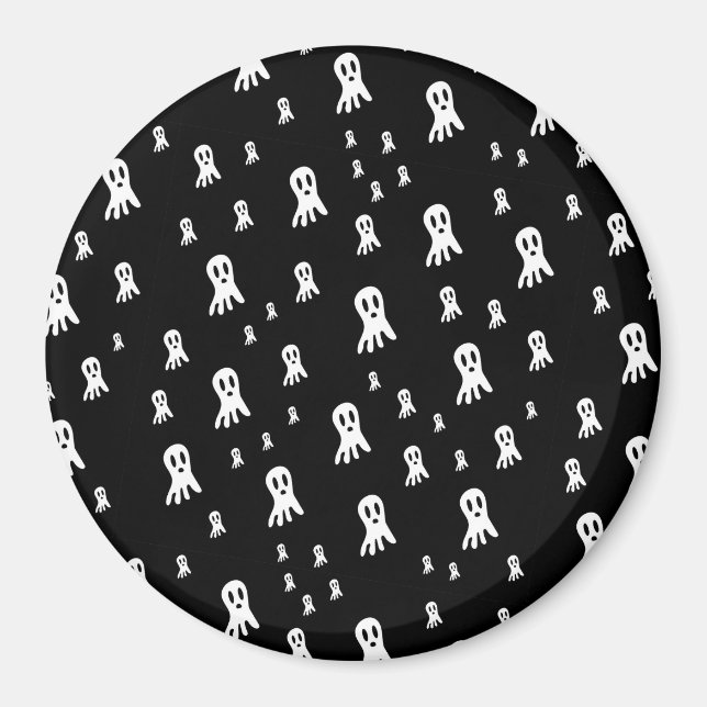 Spooky Gothic Ghost Illustration Magnet (Front)