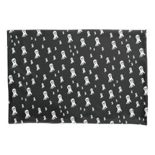 Spooky Gothic Ghost Illustration Pillow Case