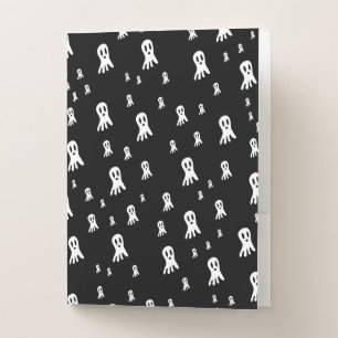 Spooky Gothic Ghost Illustration Pocket Folder