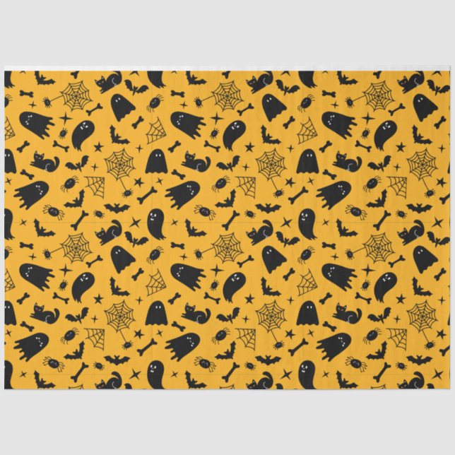 Spooky Gothic Halloween Decoupage Tissue Paper (Front)