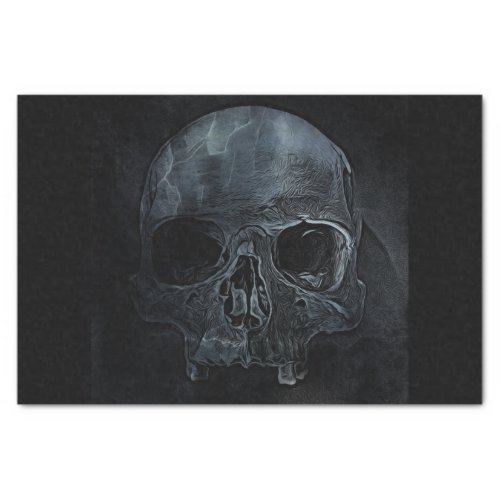 Spooky Gothic halloween skeleton bone Xray Skull Tissue Paper