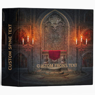 Spooky Gothic Interior Architecture 3 Ring Binder