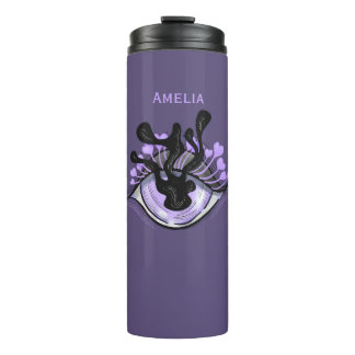 Spooky Gothic Purple Eye Halloween Art Thermal Tumbler