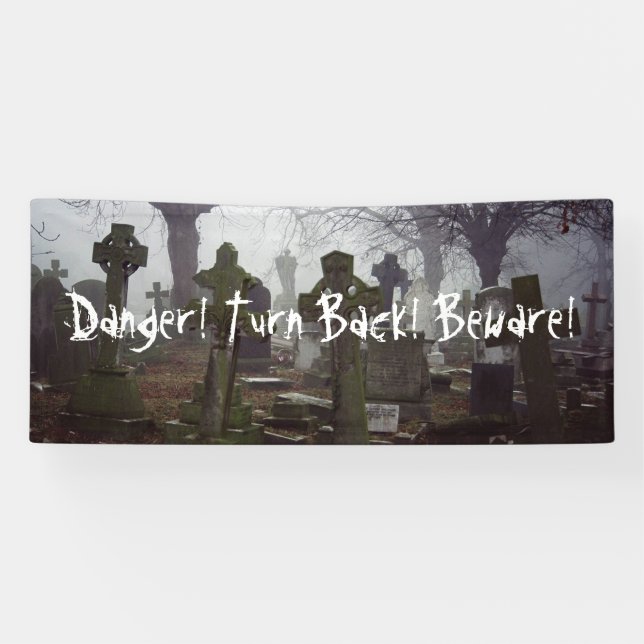 spooky graveyard banner (Horizontal)