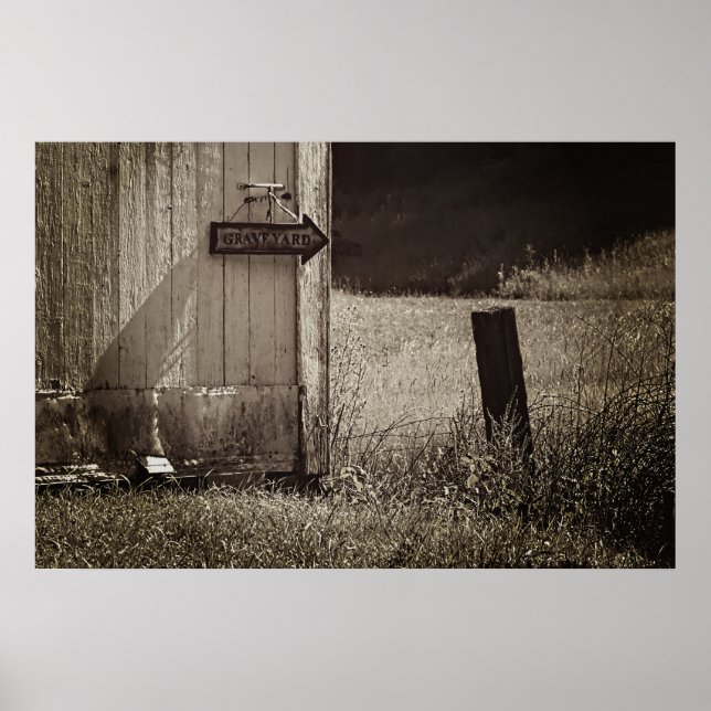 Spooky Graveyard Poster (Front)