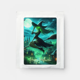 Spooky green aura Halloween witch Tea Bag Drink Mix
