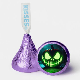 Spooky green glowing Halloween pumpkin Hershey®'s Kisses®