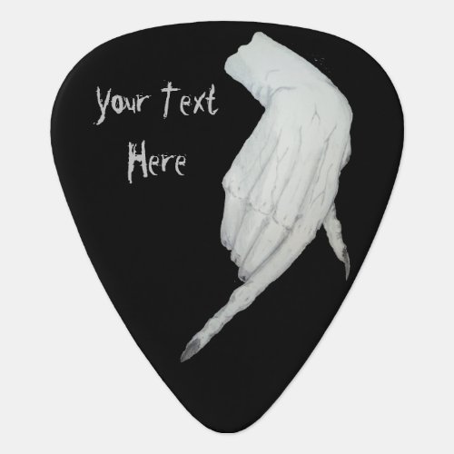 Spooky gruesome gnarled scary monster hand guitar pick