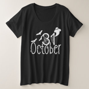 Spooky Halloween 31 October Plus Size T-Shirt