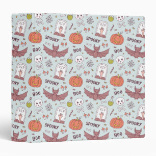 Spooky Halloween 3 Ring Binder